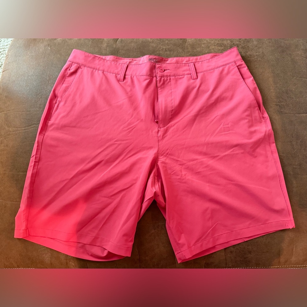 Polo Ralph Lauren 38T x 11" Red Flat Front Chino Shorts